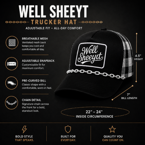 Custom Western Trucker Hat | Well Sheeyit | Custom | Boutique | Festival | Boho
