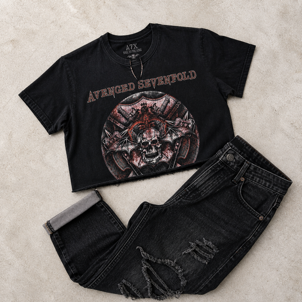 Avenged Sevenfold Custom Crop Tee – 2013 Hail to the King Tour | One of One | Size Small