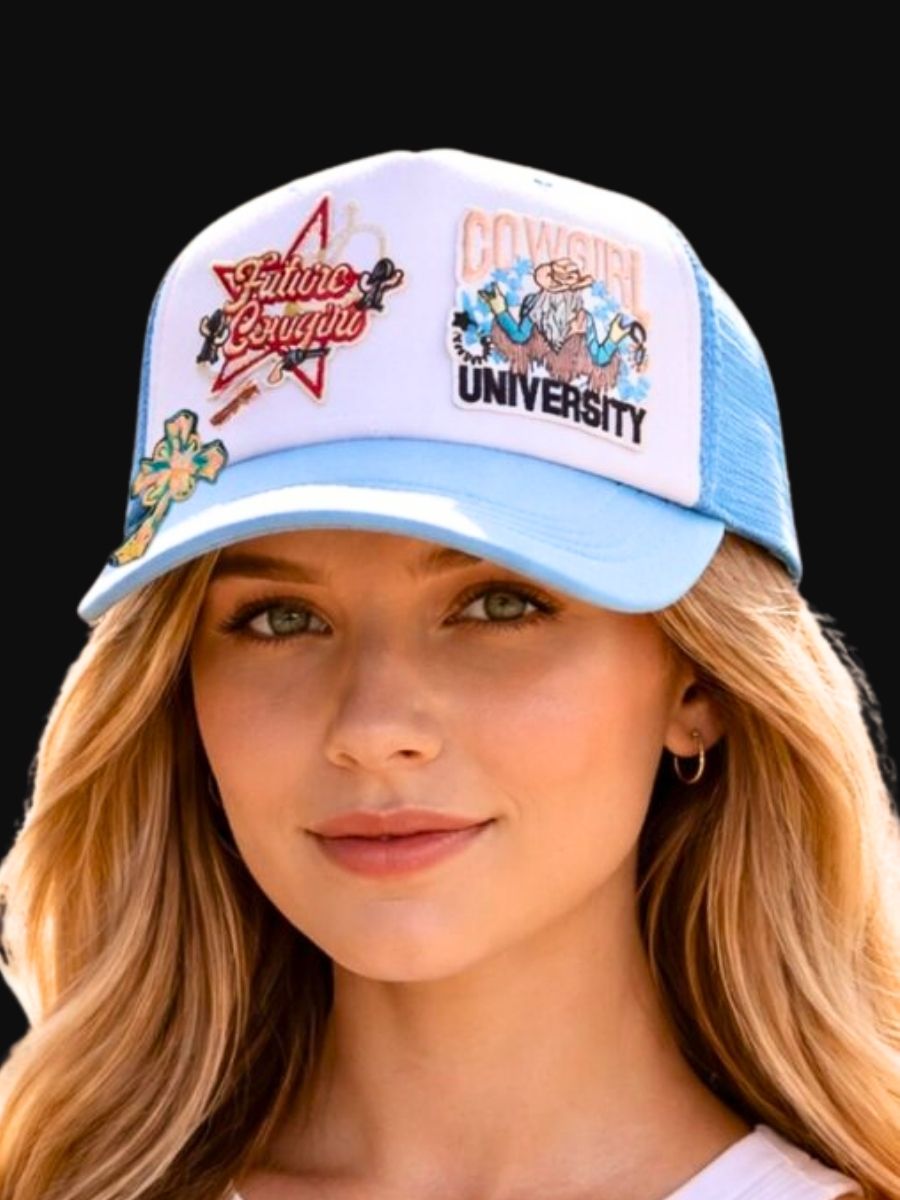 CUSTOMIZABLE | Western Style Trucker Hat | Vintage Trucker Snap Back | New