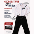 Custom George Strait Wrangler Button-Up Crop Top | FAFO Patch Shirt | Western Medium