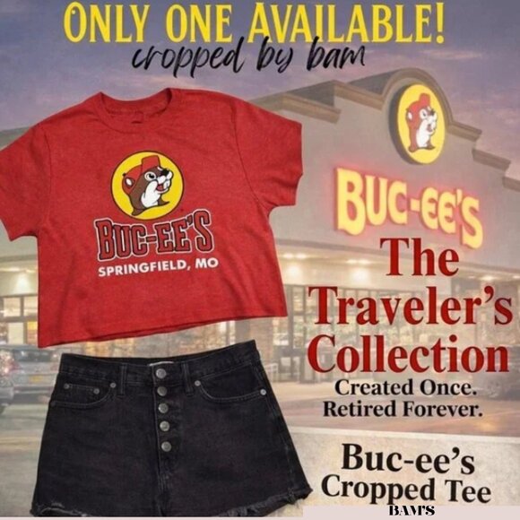 Custom Buc-ee’s Cropped Tee | Springfield Missouri |One-of-One Road Trip Graphic